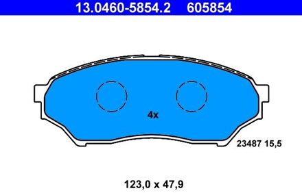 Mitsubishi Remblokken set 13046058542