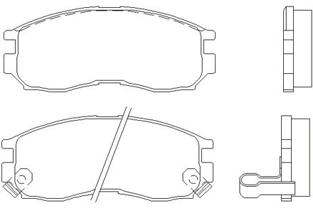 Mitsubishi Remblokken set 2164701