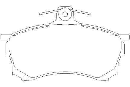 Mitsubishi Remblokken set 2308001