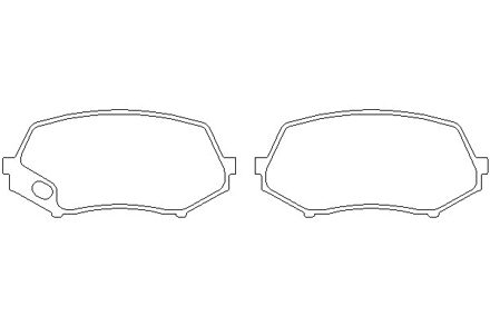 Mitsubishi Remblokken set 2924001