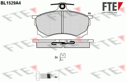 Mitsubishi Remblokken set BL1529A4