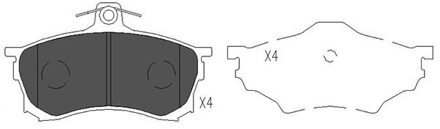 Mitsubishi Remblokken set KBP5506