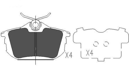 Mitsubishi Remblokken set KBP5513