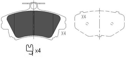 Mitsubishi Remblokken set KBP5519