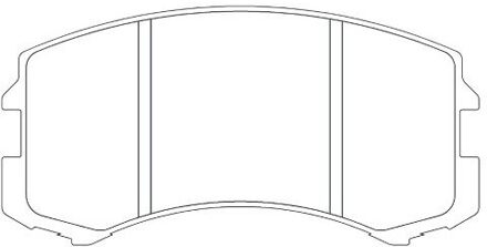 Mitsubishi Remblokken set KBP5537