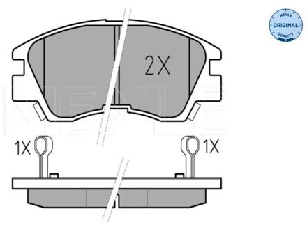 Mitsubishi Remblokkenset, schijfrem 0252137316W