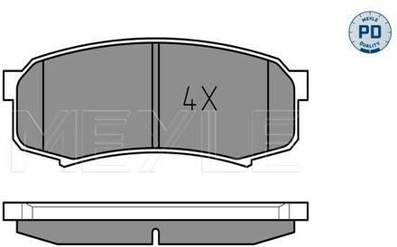 Mitsubishi Remblokkenset, schijfrem 0252194715PD