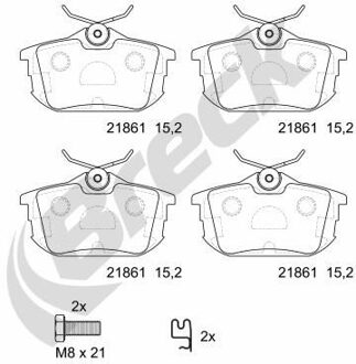 Mitsubishi Remblokkenset, schijfrem 218610070410