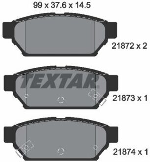 Mitsubishi Remblokkenset, schijfrem 2187202