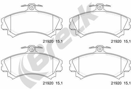 Mitsubishi Remblokkenset, schijfrem 219200070110
