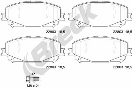 Mitsubishi Remblokkenset, schijfrem 228030070100