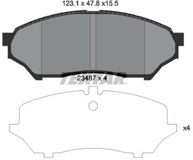Mitsubishi Remblokkenset, schijfrem 2348701