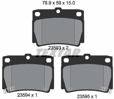 Mitsubishi Remblokkenset, schijfrem 2359301