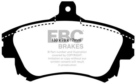 Mitsubishi Remblokkenset, schijfrem DP1139