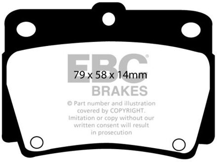 Mitsubishi Remblokkenset, schijfrem DP1228