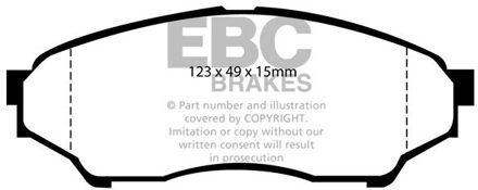 Mitsubishi Remblokkenset, schijfrem DP1347