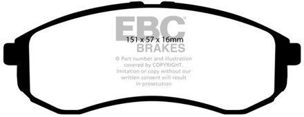 Mitsubishi Remblokkenset, schijfrem DP1481