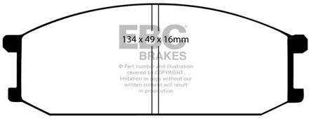 Mitsubishi Remblokkenset, schijfrem DP446