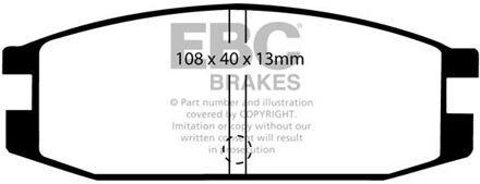 Mitsubishi Remblokkenset, schijfrem DP611