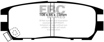 Mitsubishi Remblokkenset, schijfrem DP958