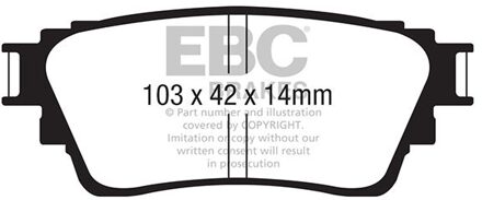 Mitsubishi Remblokkenset Yellowstuff DP42376R