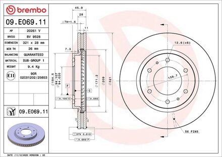 Mitsubishi Remschijf 09E06911
