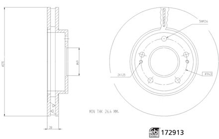 Mitsubishi Remschijf 172913