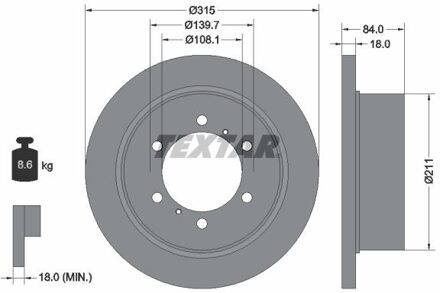 Mitsubishi Remschijf 92093100