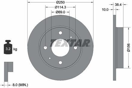 Mitsubishi Remschijf 92134903