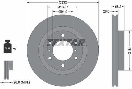 Mitsubishi Remschijf 92167203