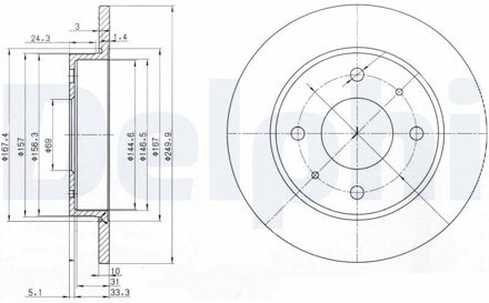 Mitsubishi Remschijf BG3971