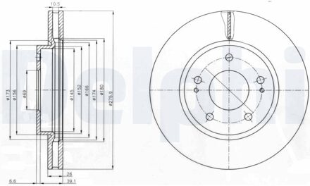 Mitsubishi Remschijf BG4147