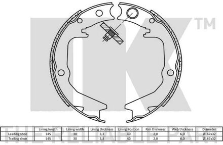 Mitsubishi Remschoenset 2730674