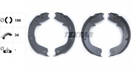 Mitsubishi Remschoenset, parkeerrem 91066000