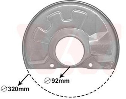 Mitsubishi stofschild voor links 5940371
