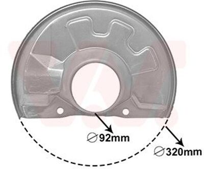 Mitsubishi stofschild voor rechts 5940372