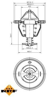 Mitsubishi Thermostaat, koelvloeistof 725131