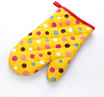 Mitten Magnetron Handschoen Katoen Geïsoleerde Bakken Hittebestendige Handschoenen Ovenwanten Terylene Antislip Leuke Keuken Tool 1 stuks B1 1stk