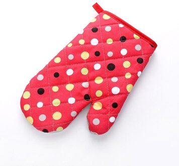 Mitten Magnetron Handschoen Katoen Geïsoleerde Bakken Hittebestendige Handschoenen Ovenwanten Terylene Antislip Leuke Keuken Tool 1 stuks B3 1stk