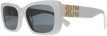 Miu Miu MU07YS 1425S0 wit donkergrijs zonnebril - maat