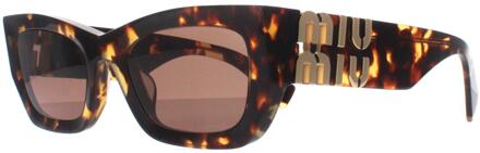Miu Miu MU09WS VAU06B honing havana donkerbruine zonnebril