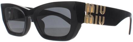 Miu Miu Rechthoek Dames Zwart Donkergrijs MU09WS - maat