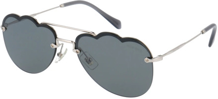 Miu Miu Stijlvolle zonnebril met 0MU 56Us ontwerp Miu Miu , Gray , Dames - 58 MM