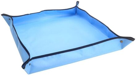 Mix Bodem Bloem Wastafel Tuinieren Pad Thicken Opvouwbaar Herbruikbare Change Mat Pot Kussen Lock Transplanteren Waterdicht Plantaardige La J7O8 Blauw