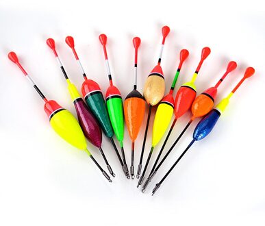 Mix Grootte Kleur 10 Stks/partij Ijsvissen Float Bobber Set Boei Boia Flotteur Drijft Voor Karper Visgerei accessoires