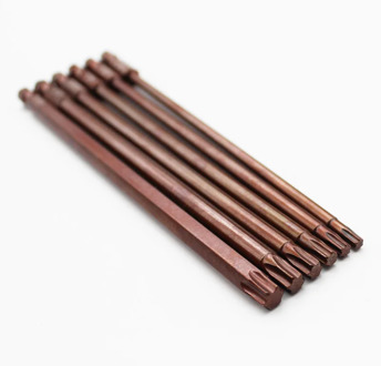 Mixed 6pcs long 150mm T15/T20/T25/T27/T30/T40 1/4" hex shank magnetic torx screwdriver bit set