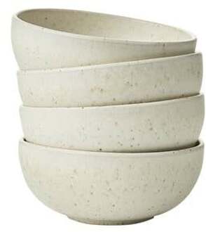 Mixed Ceramics Kommen 4st. - Ø 15 cm - Crème