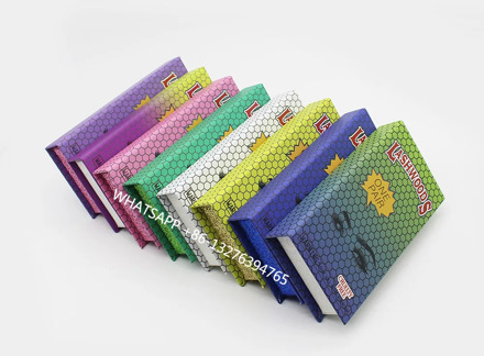 Mixed Color LASHWOODS Lashes Boxes With Tray Mink Hair False Eyelashes Natural Thick Long Eye Lashes Custom Lashbox Packaging