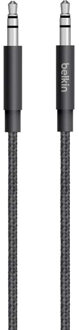 MIXIT Metallic 3.5 mm AUX-kabel - 1,2 meter - Zwart
