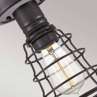 Mixon plafondlamp met metalen kooi, Bronz